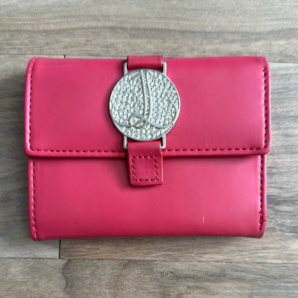 O'Neill Pink Wallet Sleek Design Silver Hardware